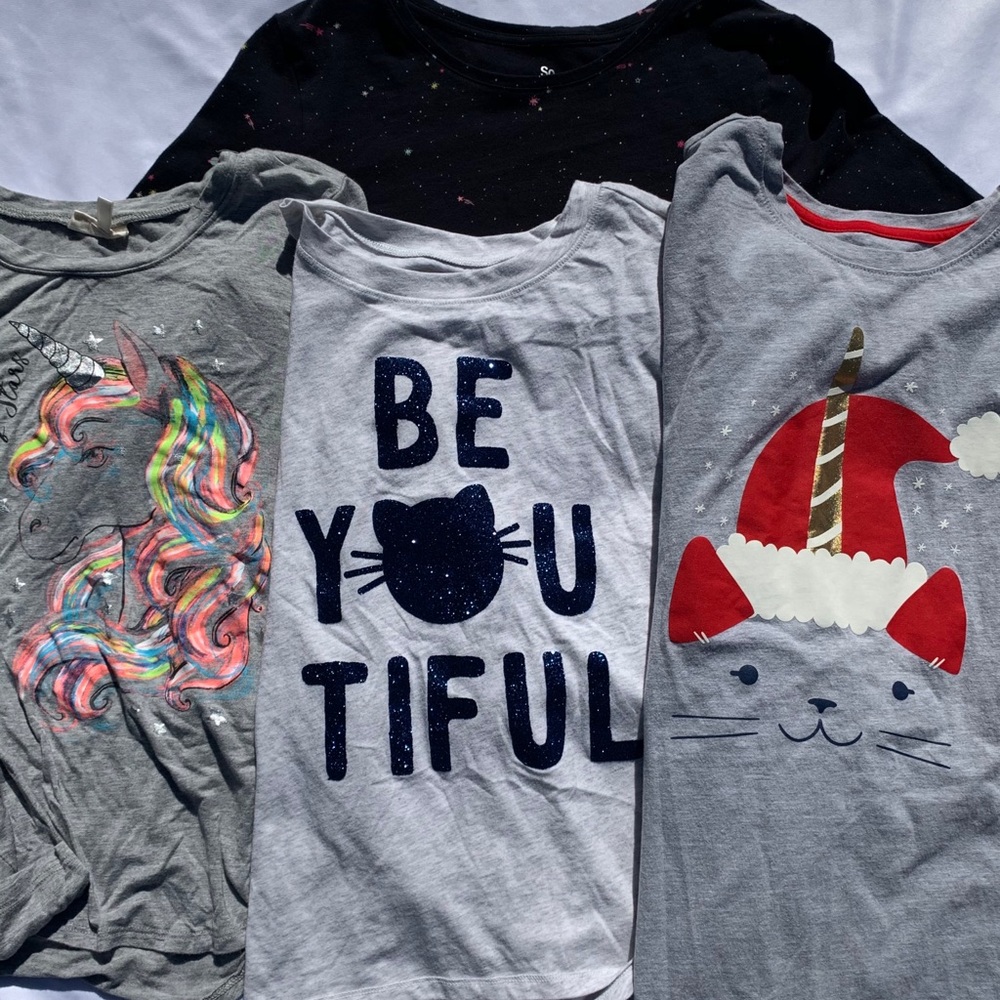 Girl long sleeve t-shirts XL 14/16 lot of 4
